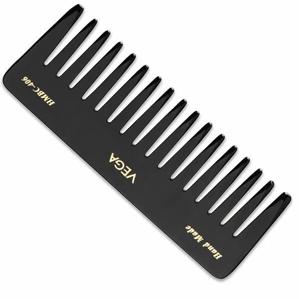 VEGA Handcrafted Black Comb HMBC-406 – Anti-Static Gentle Hair Comb