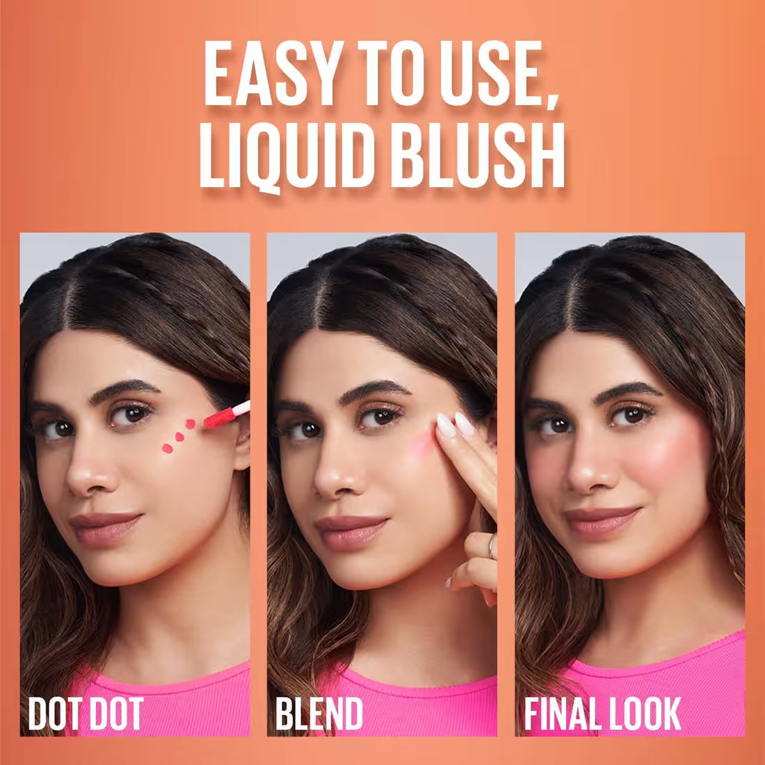 Maybelline New York Sunkisser Hazy Matte Blush – Lightweight Liquid Blush - Hot Sunset