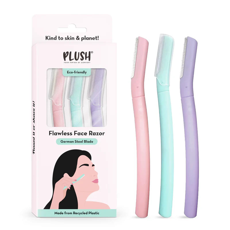 Plush Flawless Face Razor (Pack of 3)