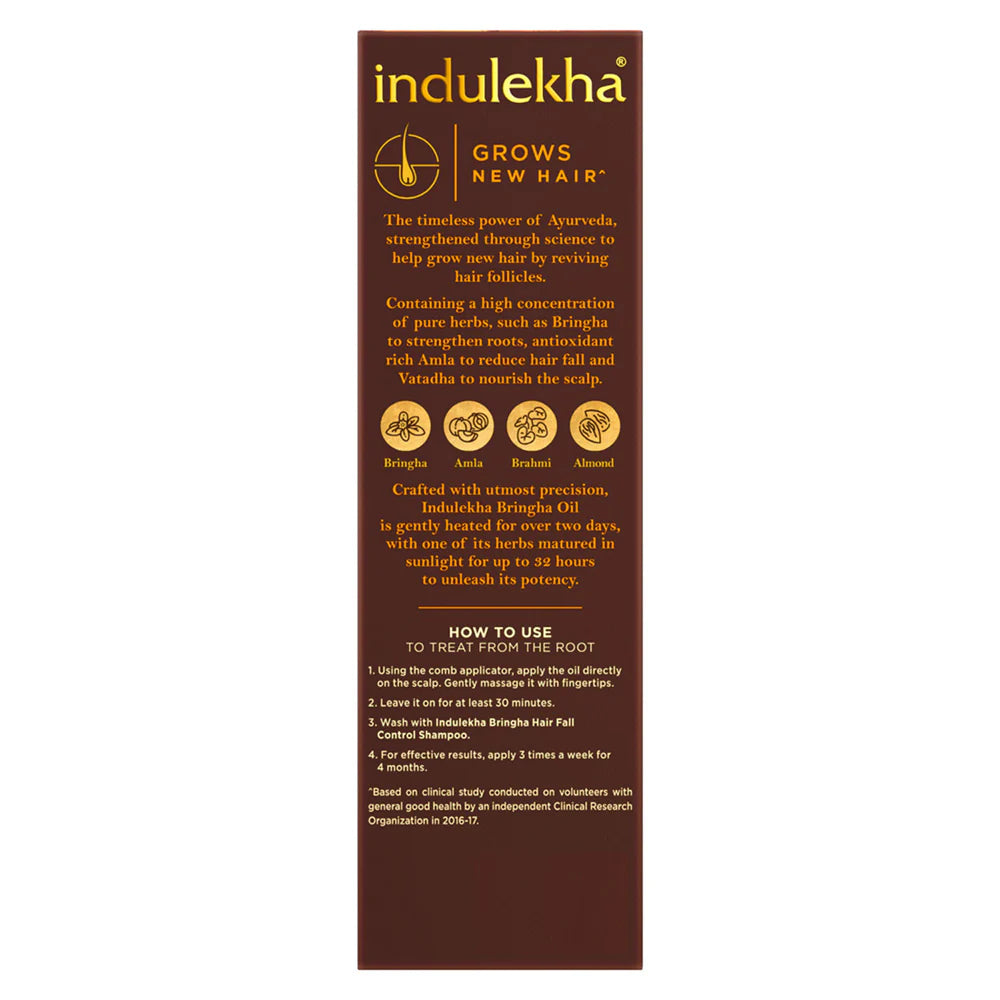 Huile capillaire ayurvédique Indulekha Bringha pour le contrôle de la chute des cheveux - 250 ml