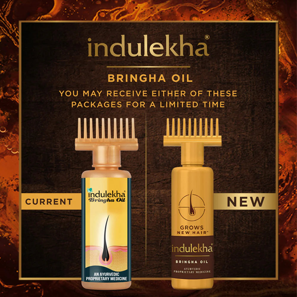 Huile capillaire ayurvédique Indulekha Bringha pour le contrôle de la chute des cheveux - 250 ml