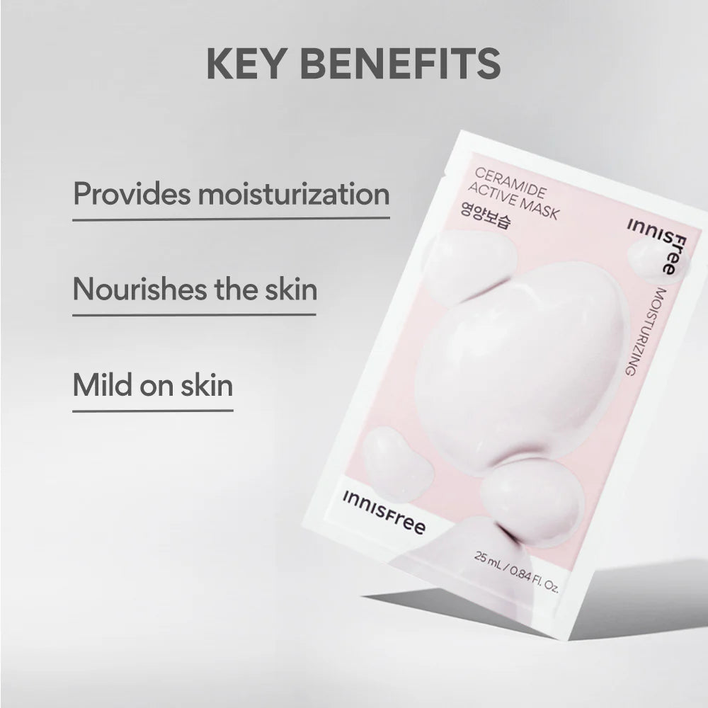 Innisfree Ceramide Active Mask – Strengthens Skin Barrier & Hydrates - 25ml