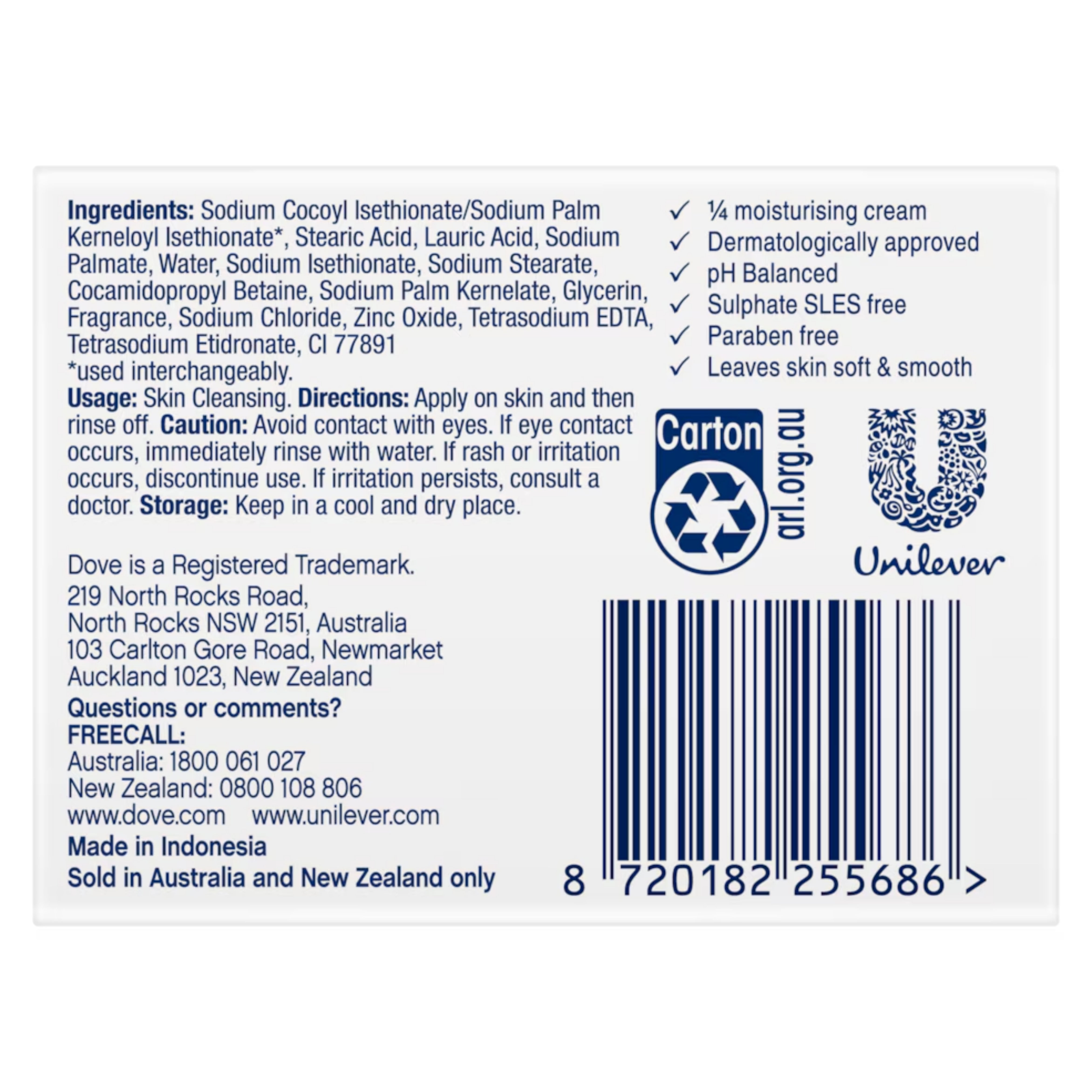 Dove Beauty Cream Bar Original Soap – 100g