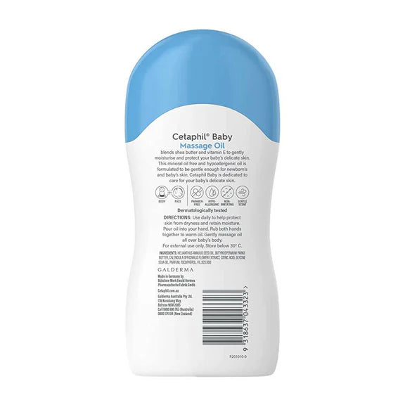 Cetaphil Baby Huile de massage au beurre de karité – 200 ml