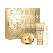 PACO RABANNE LADY MILLION Coffret cadeau – EDP 80 ml + Vaporisateur de voyage 5 ml + Lait corps 100 ml