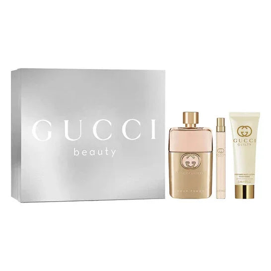 GUCCI GUILTY POUR FEMME Gift Set – Eau de Parfum 90ml + 10ml + Body Lotion 50ml