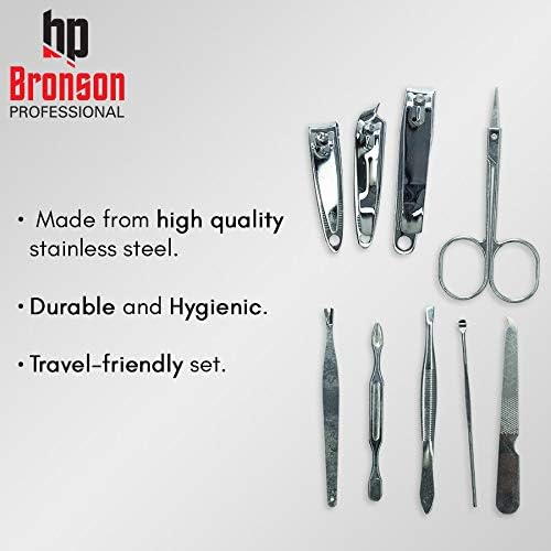 Kit de Manucure Pédicure Professionnel Bronson - 9 en 1