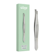 Pince à épiler de précision biseautée Feel Good Club pour l'épilation du visage et des sourcils - 11 g