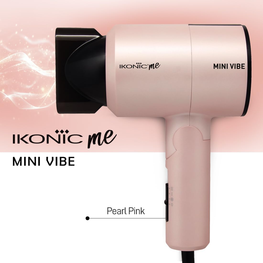 Ikonic Me Mini Vibe Hair Dryer – Pink
