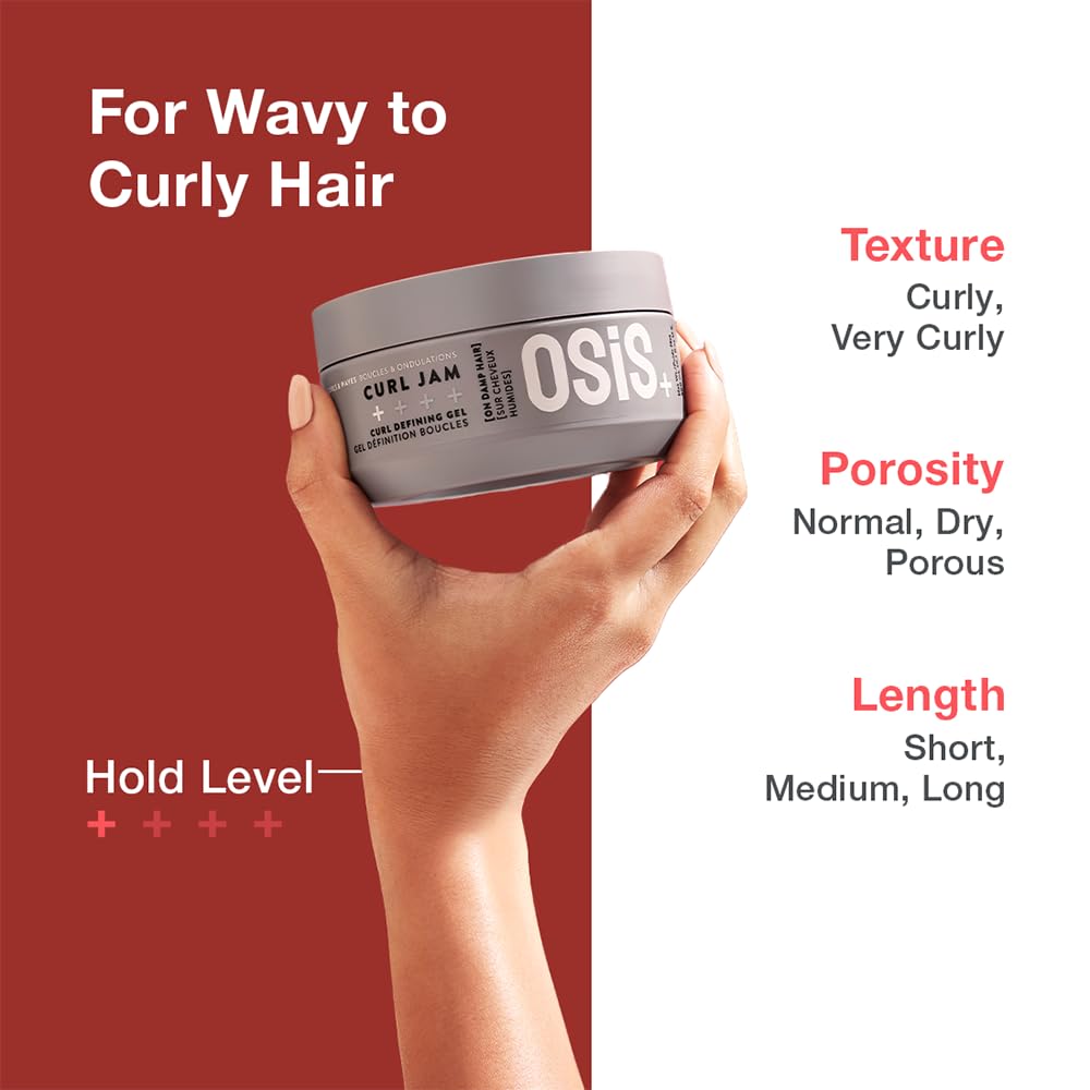 Schwarzkopf Professional OSiS+ Curl Jam – Gel Définisseur Hydratant pour Boucles - 300ml
