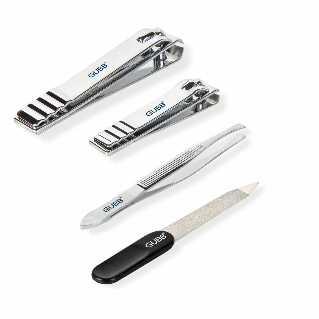 Kit de Soin des Ongles GUBB – Coupe-Ongles, Coupe-Ongles de Pieds, Lime à Ongles et Pince à Épiler Plate