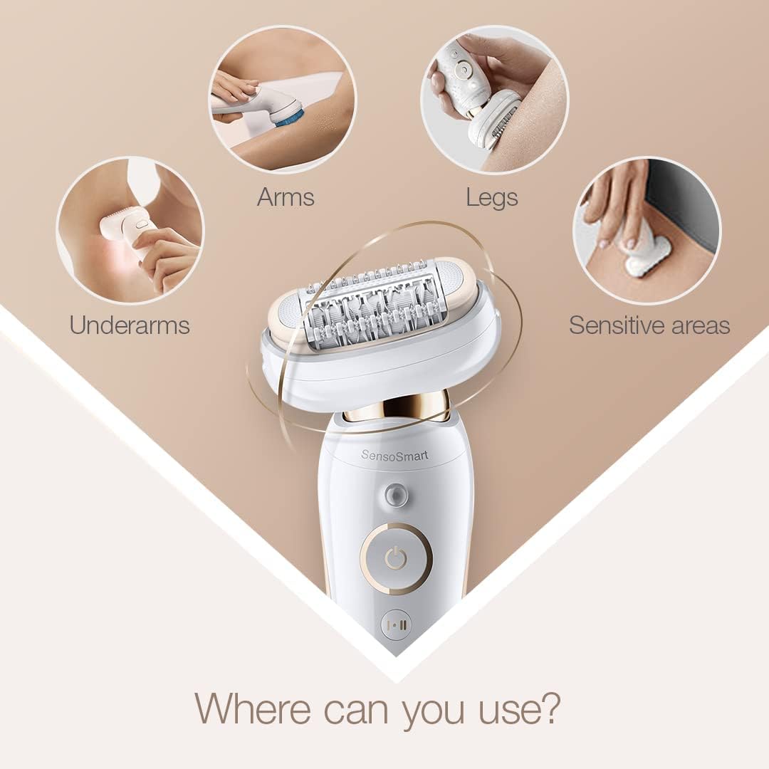 Braun Silk·épil 9 Flex 9-060 Épilateur 3D Wet & Dry – Épilation Longue Durée pour Femmes