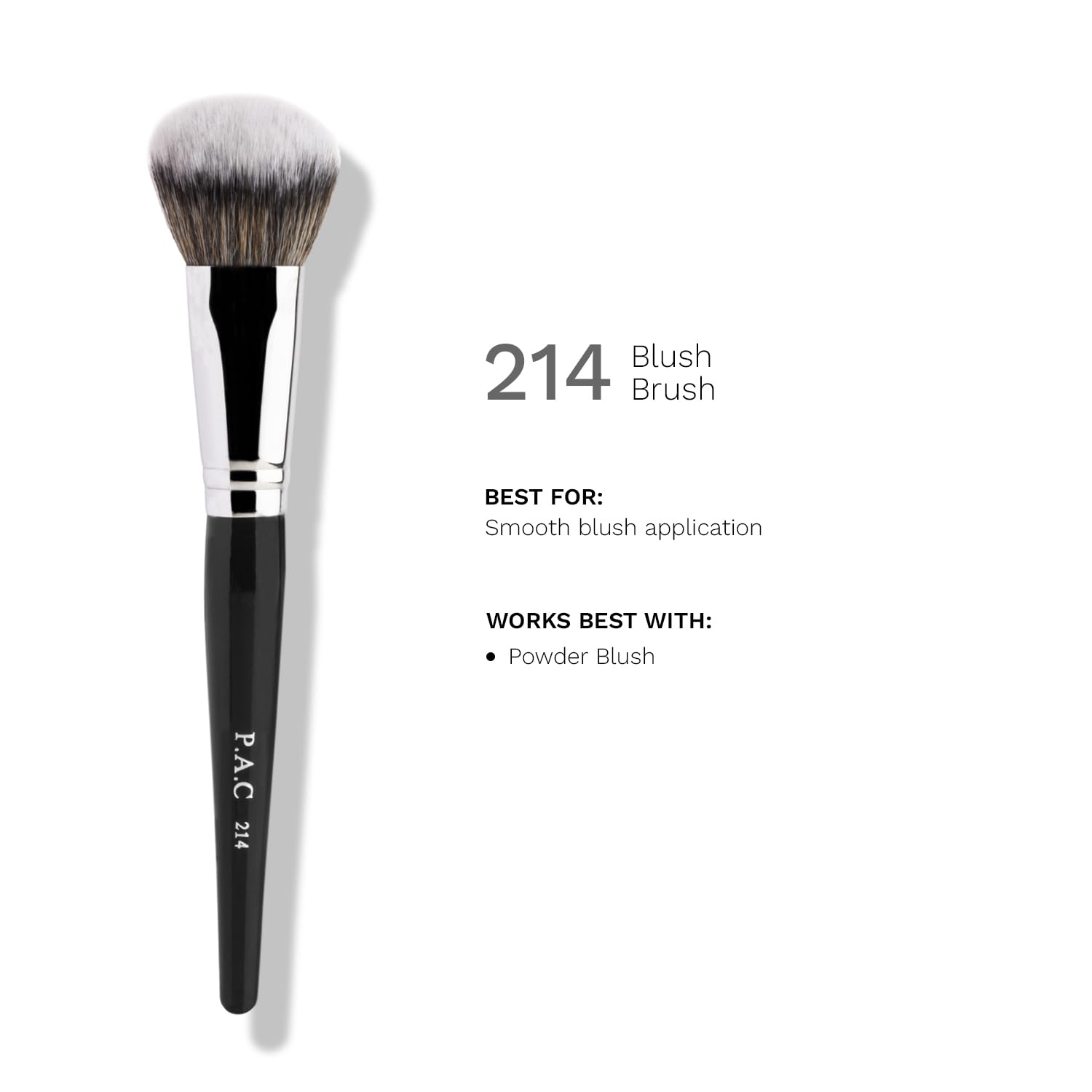 PAC Blush Brush 214 Synthetic Bristle Makeup Brush