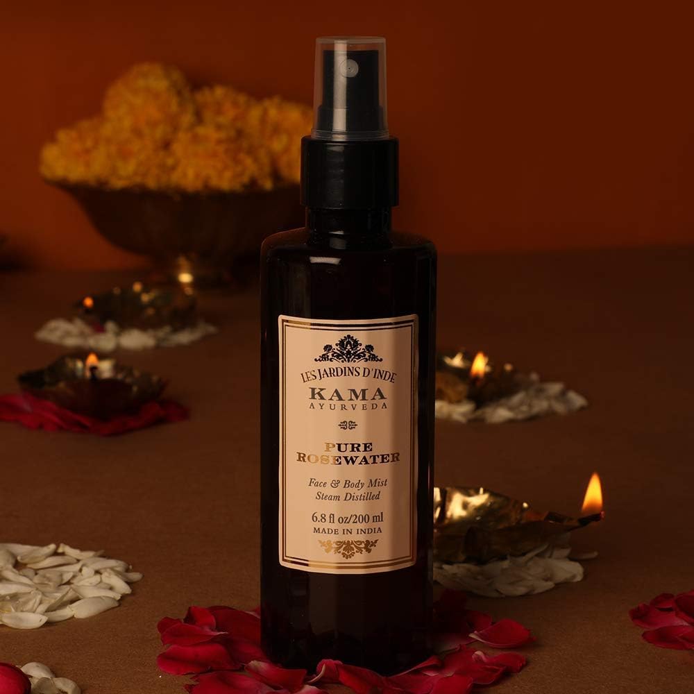 Kama Ayurveda Tonique à l'eau de rose pure – Resserre les pores, équilibre le pH - 200 ml