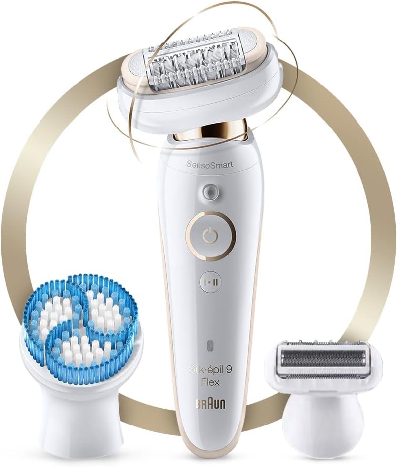 Braun Silk·epil 9 Flex 9-060 3D Epilator Wet & Dry – Long-Lasting Hair Removal for Women