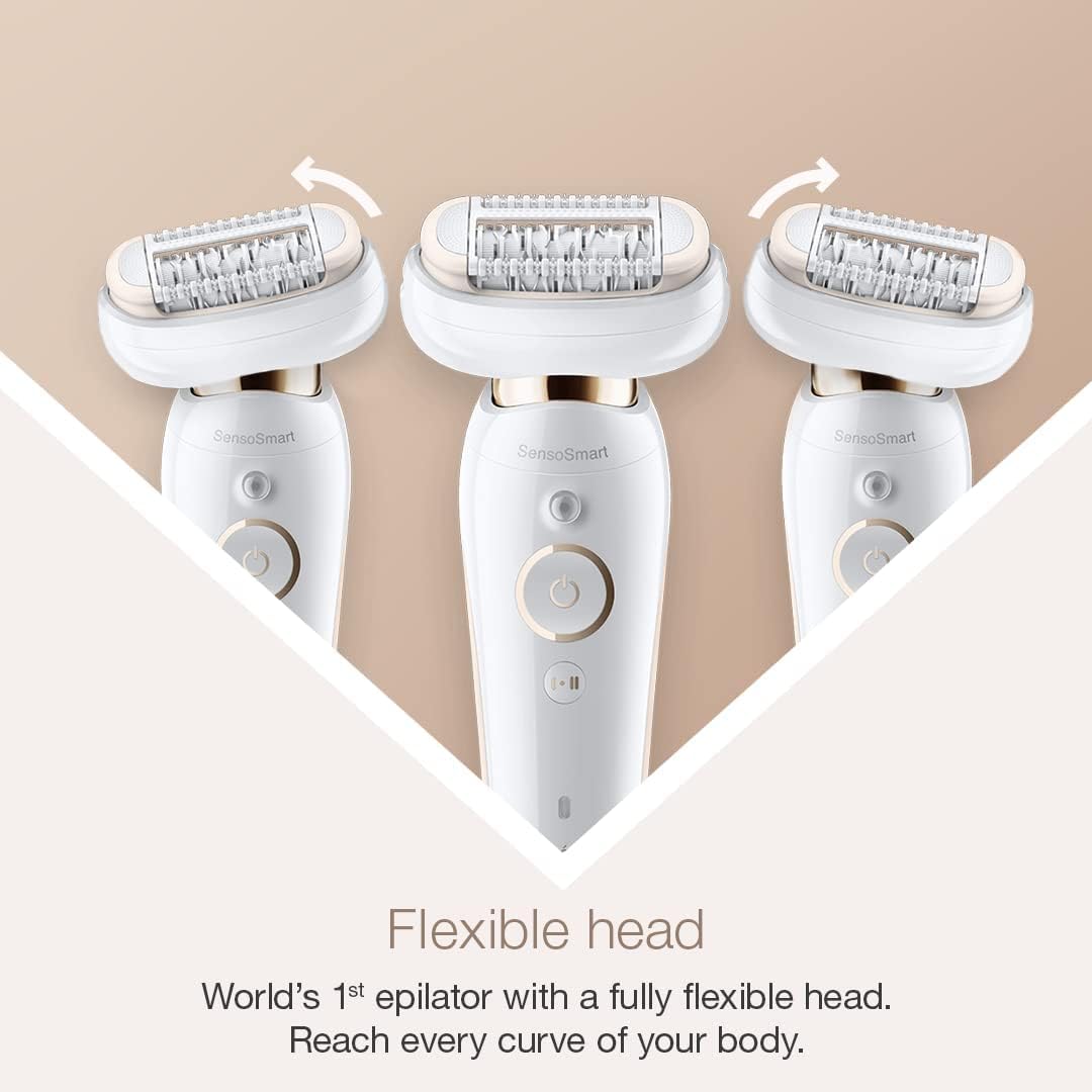 Braun Silk·épil 9 Flex 9-060 Épilateur 3D Wet & Dry – Épilation Longue Durée pour Femmes