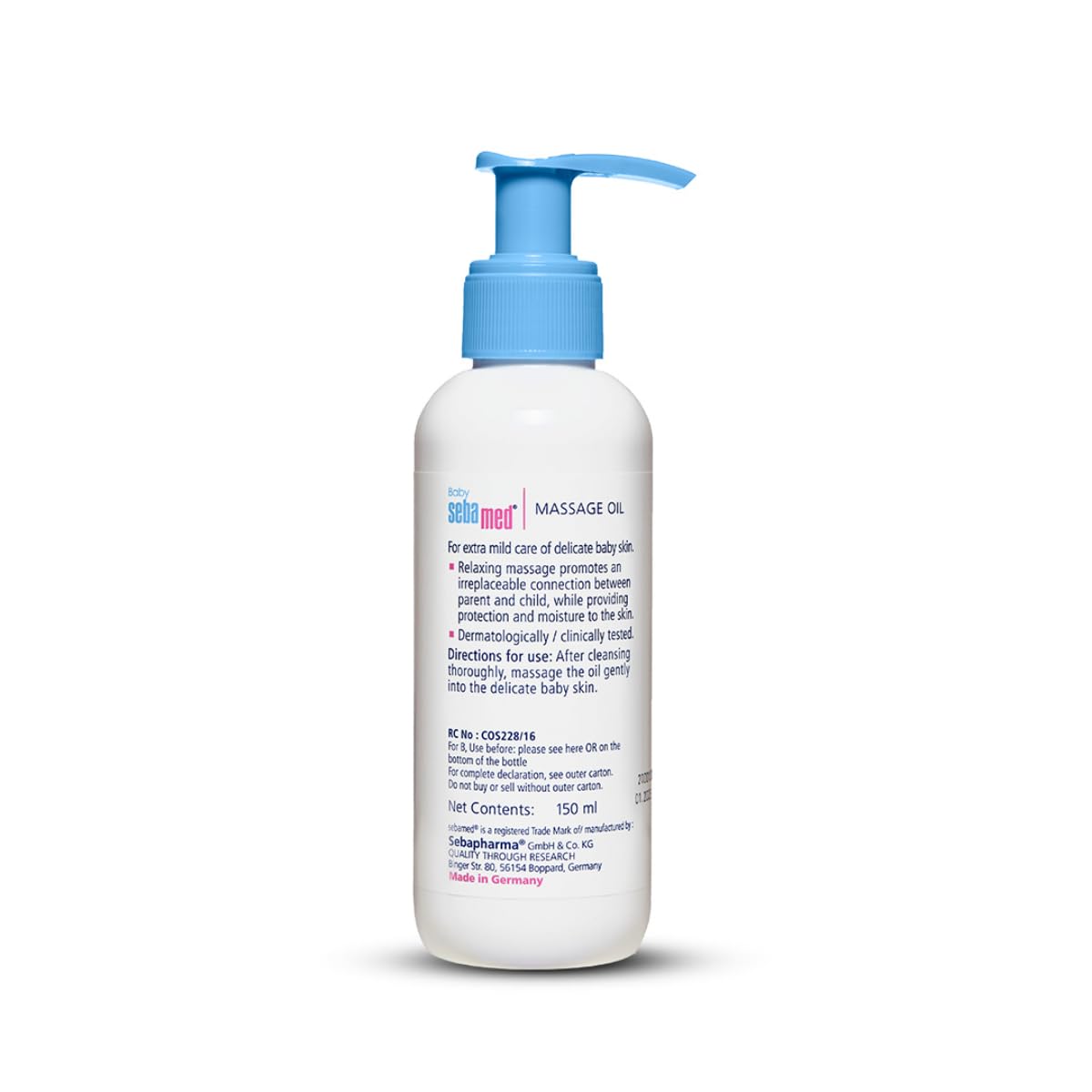 Sebamed Huile de Massage Bébé à l'Huile de Soja Non Grasse - 150ml