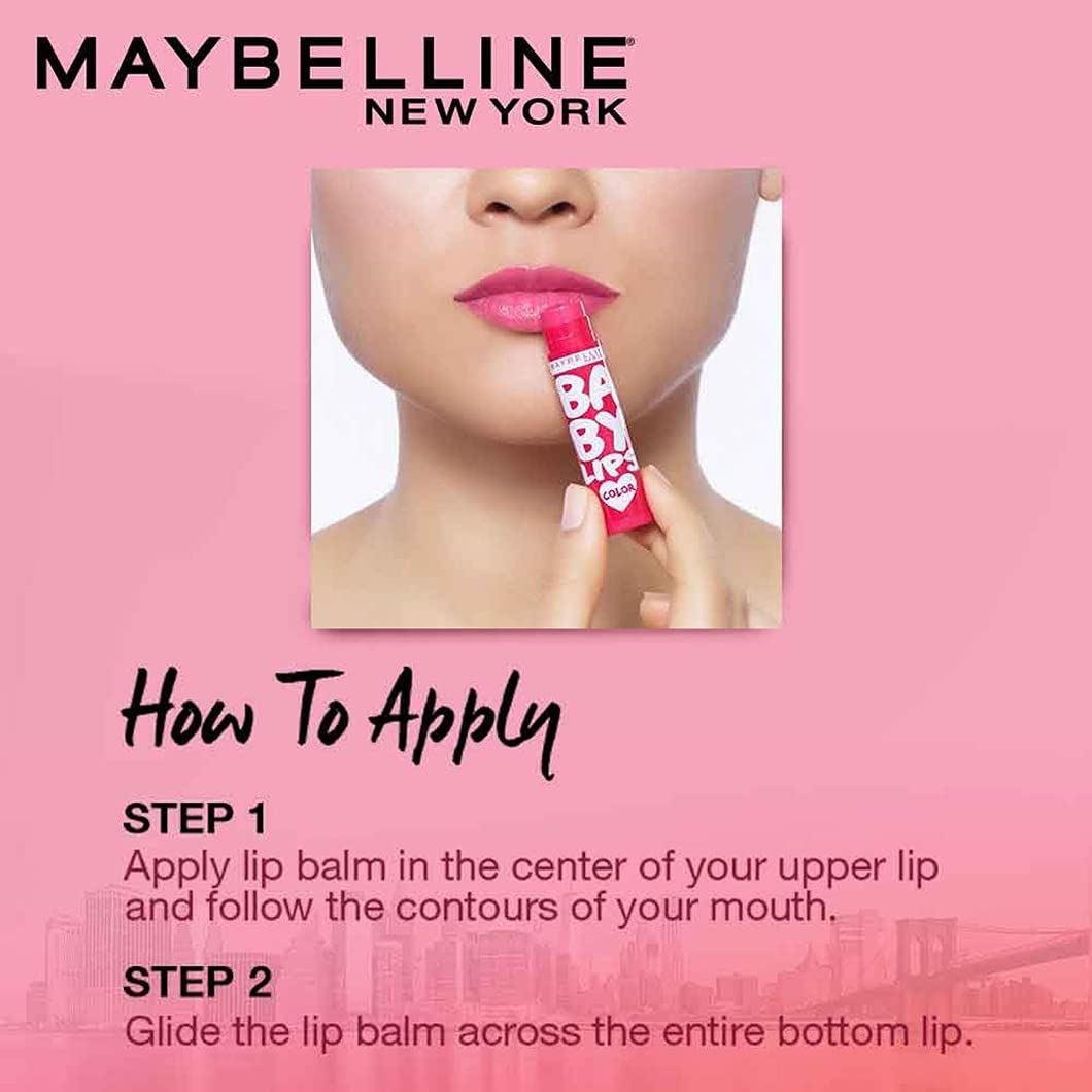 Baume à Lèvres Teinté Baby Lips de Maybelline New York avec FPS 11
