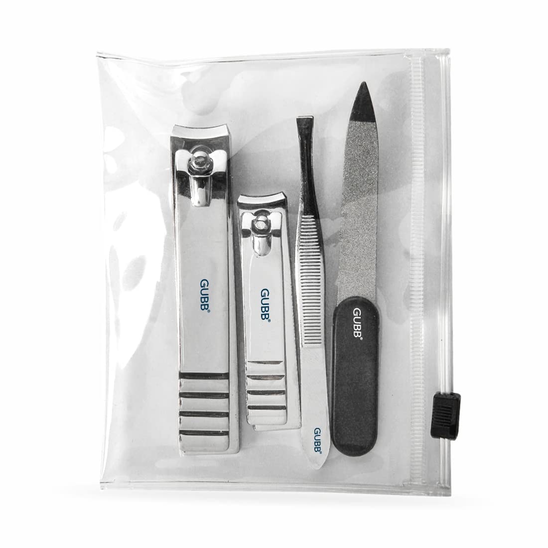 Kit de Soin des Ongles GUBB – Coupe-Ongles, Coupe-Ongles de Pieds, Lime à Ongles et Pince à Épiler Plate