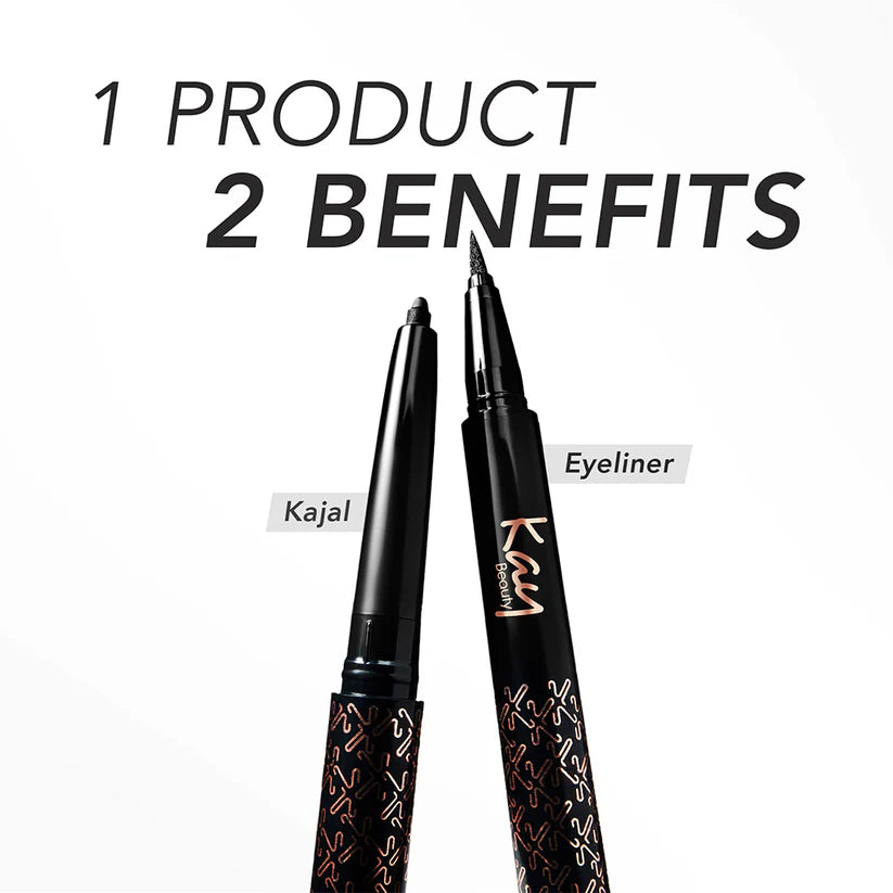 Kay Beauty Kajal Eyeliner Duo Noir Intense 24H