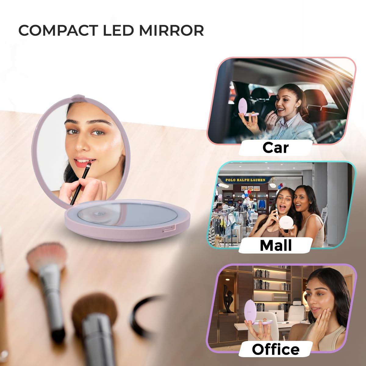 Miroir LED Compact SKINCE