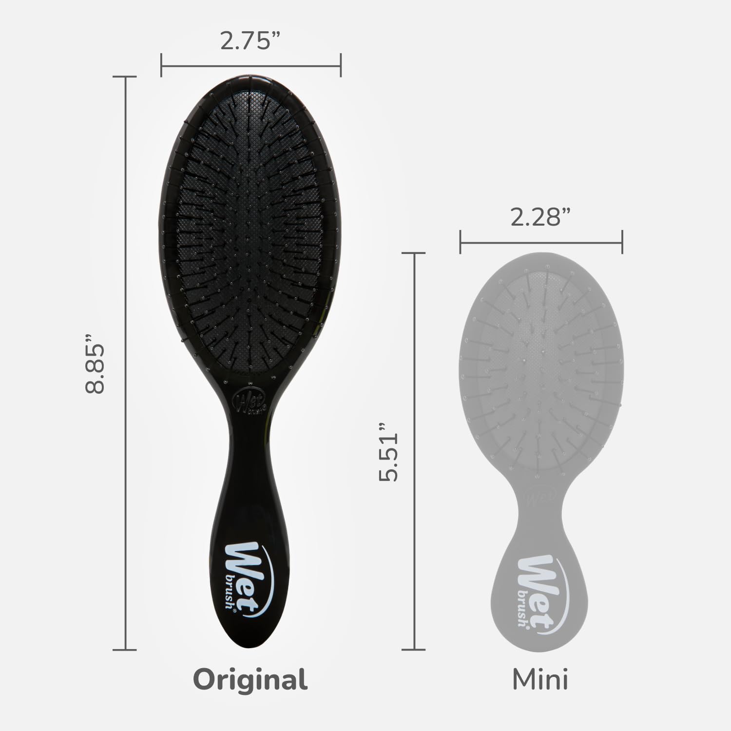 Wet Brush Original Detangler - Noir givré