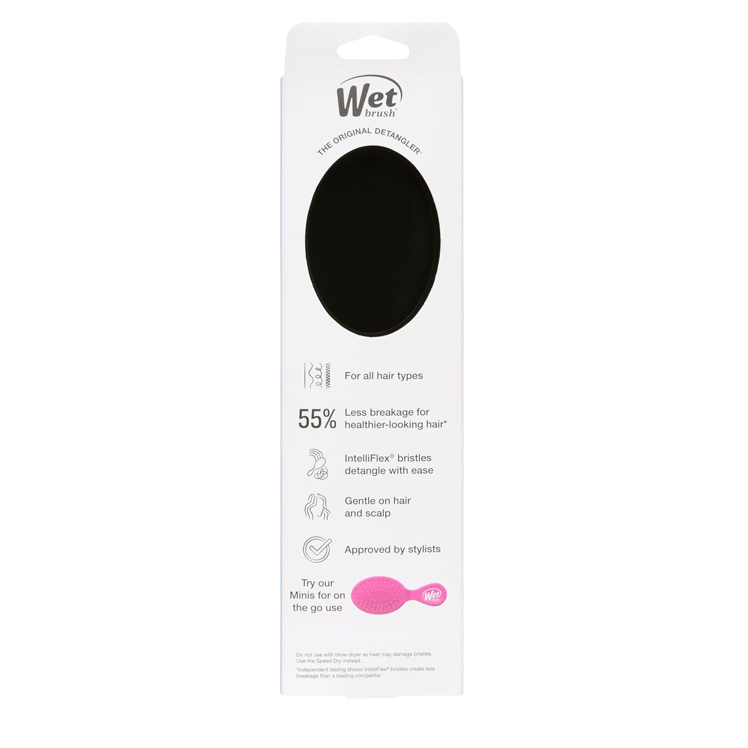 Wet Brush Original Detangler - Noir givré