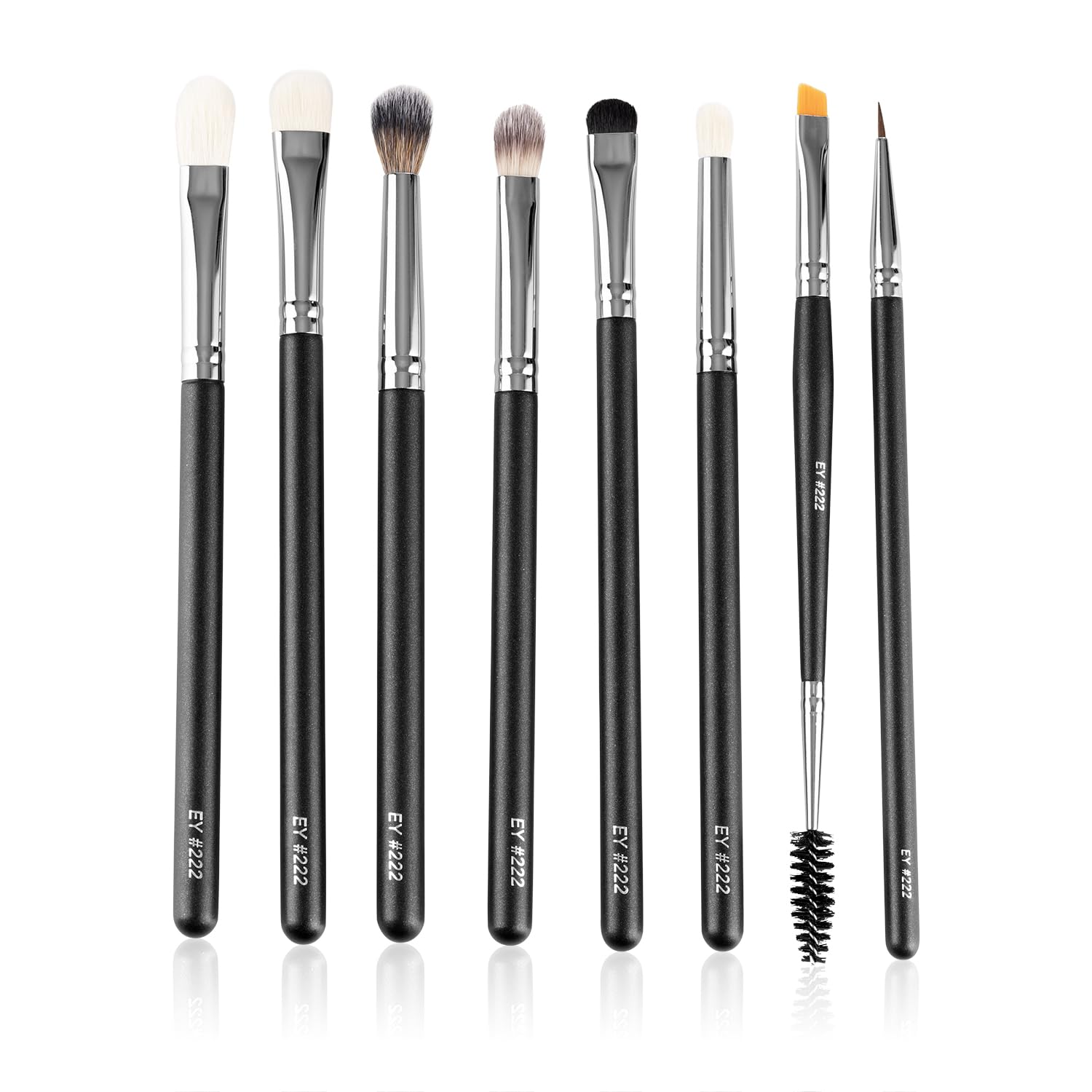 PAC Eye Series Synthetic Bristle Makeup Brush Set - 8 Brushes