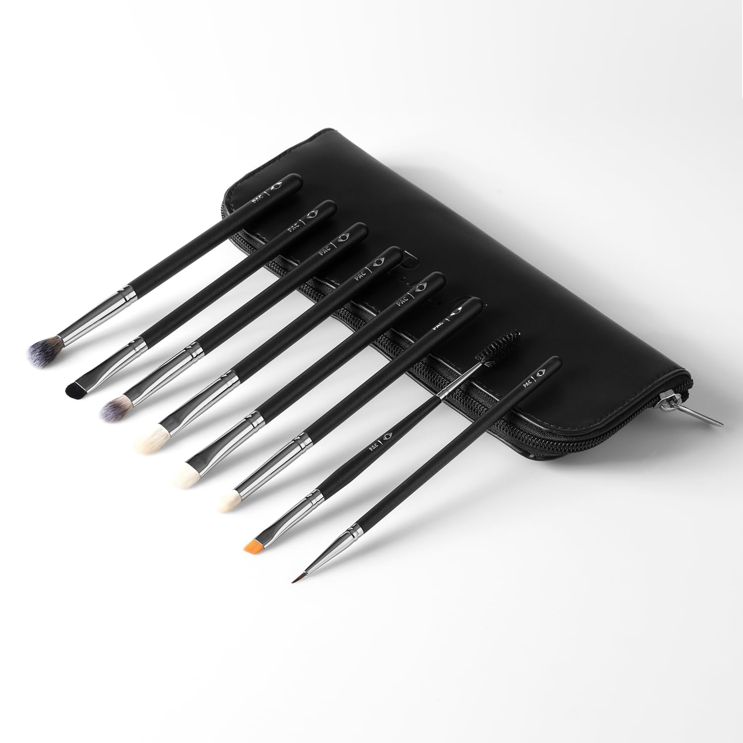 Trousse de pinceaux de maquillage à poils synthétiques PAC Eye Series - 8 pinceaux