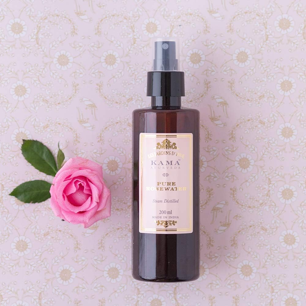 Kama Ayurveda Tonique à l'eau de rose pure – Resserre les pores, équilibre le pH - 200 ml