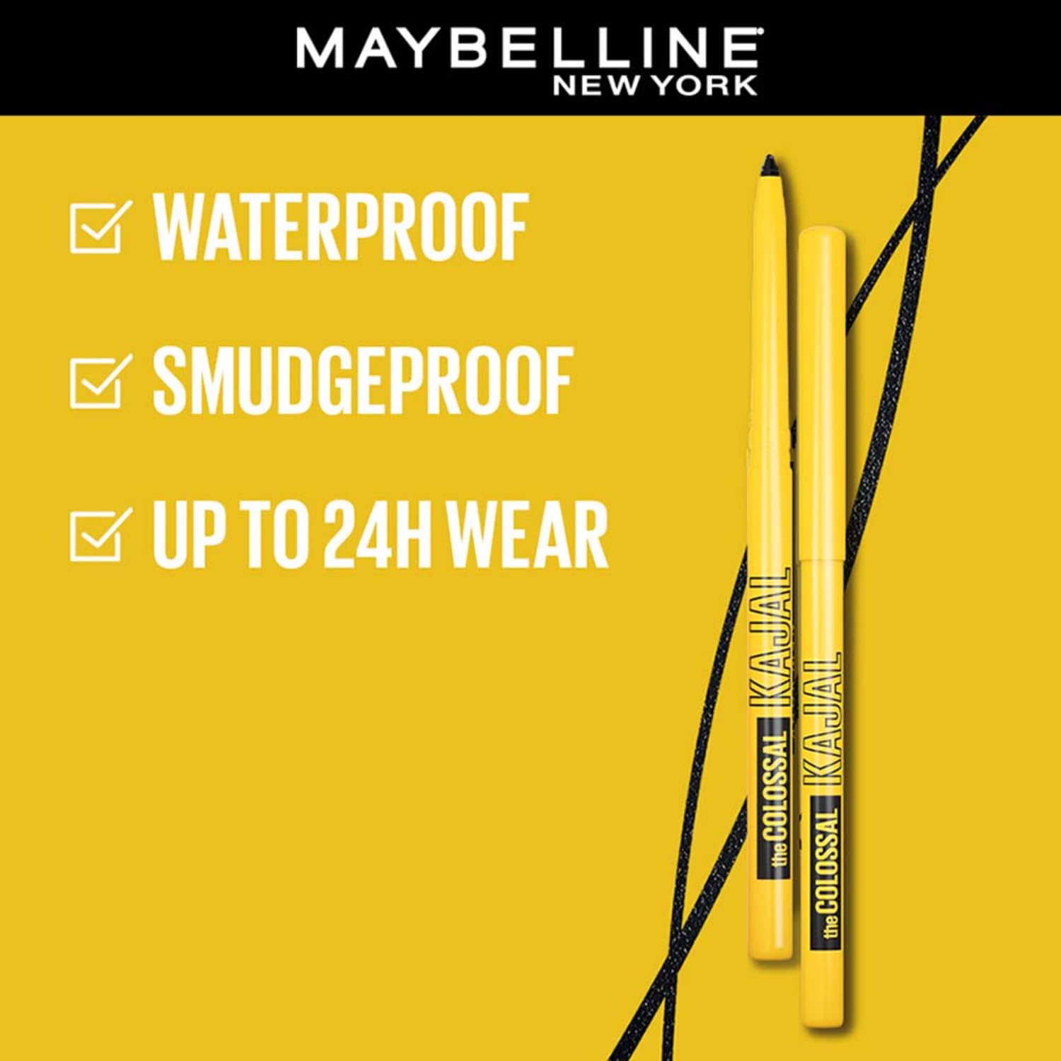 Maybelline New York Khôl Noir Fini Mat - 0.35g