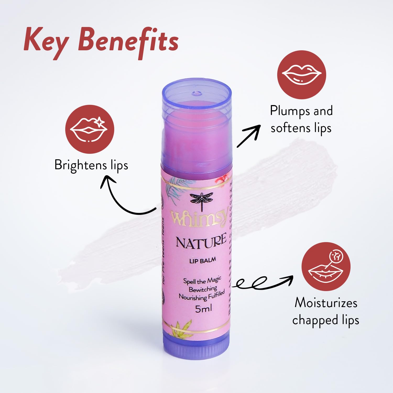 Whimsy Beauty Tinted Lip Balm for Kids - 5g