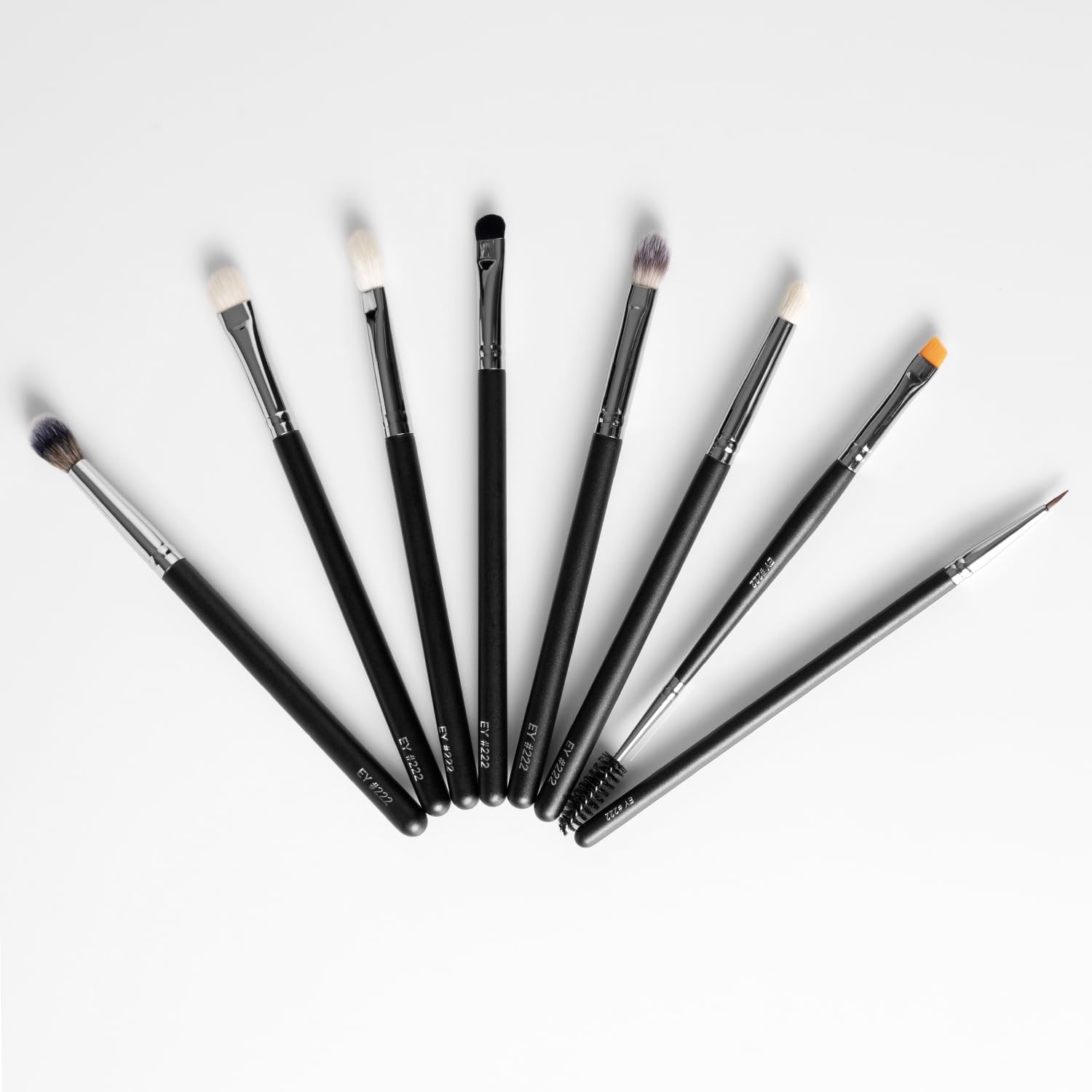 Trousse de pinceaux de maquillage à poils synthétiques PAC Eye Series - 8 pinceaux