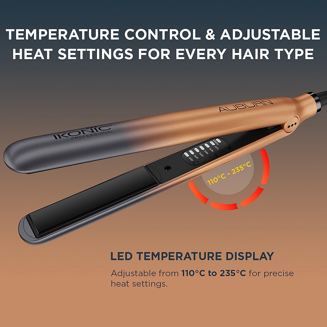 Ikonic Professional S3+ Auburn Hair Straightener