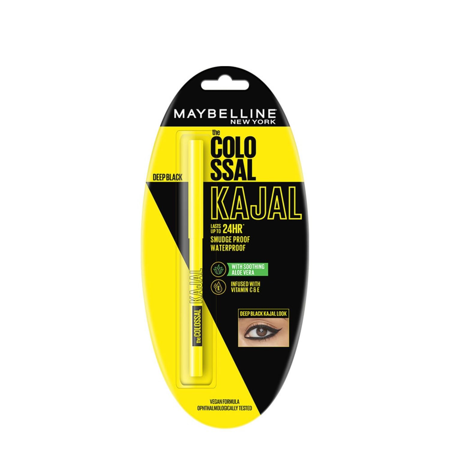 Maybelline New York Kajal Black Matte Finish - 0.35g