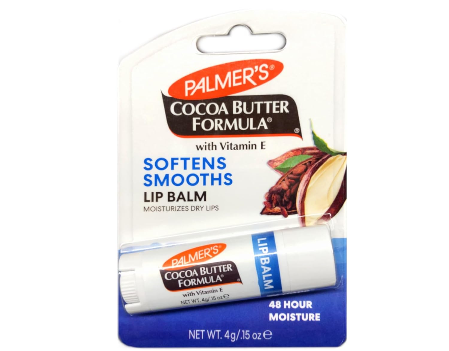 Palmer's Cocoa Butter Formula Lip Balm – Softens Smooths with Vitamin E - 4g