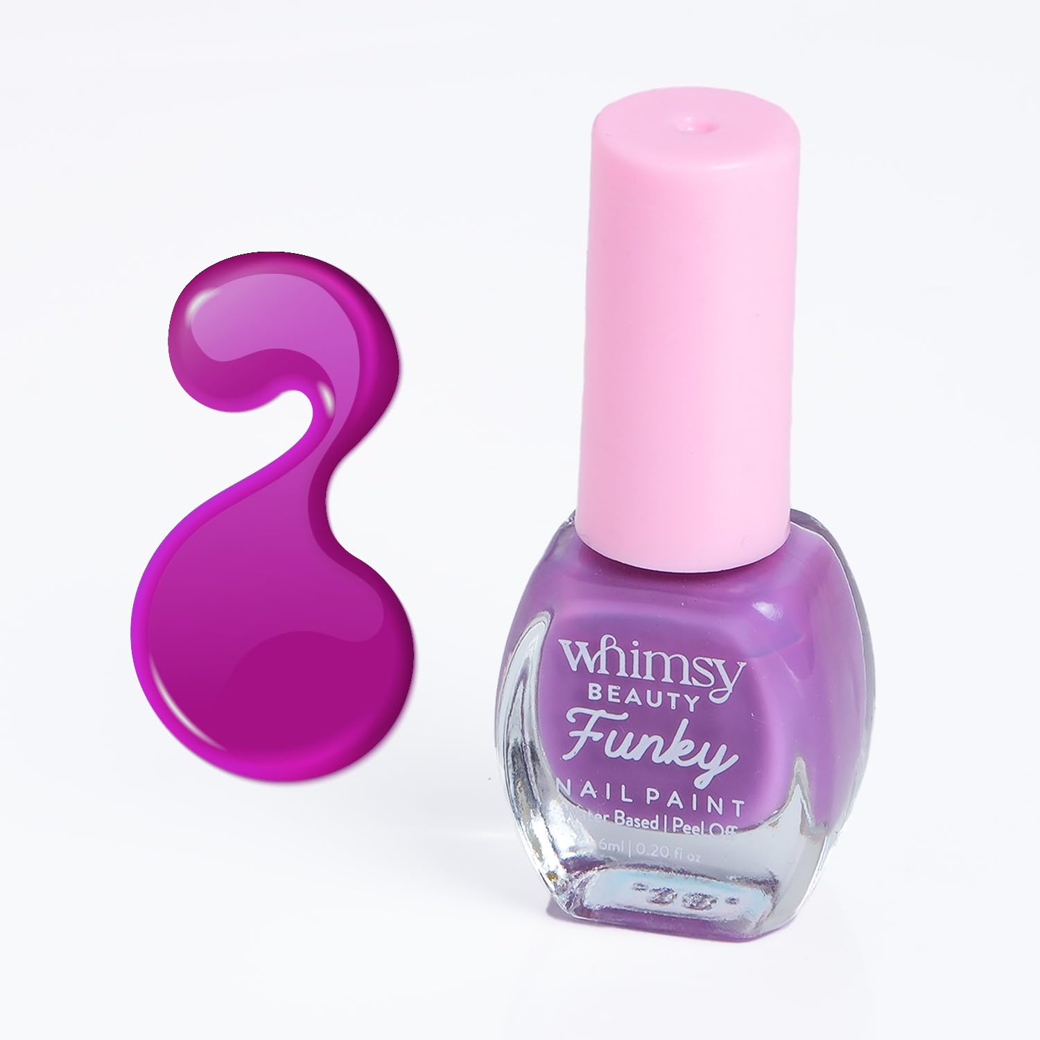 Vernis à ongles Peel Off Whimsy Beauty à base d'eau avec formule non toxique pour enfants et filles - 6 ml