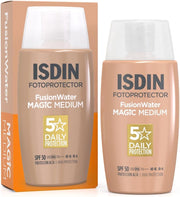 ISDIN Fusion Water Magic Color SPF 50 Medium – Tinted Facial Sunscreen 50ml