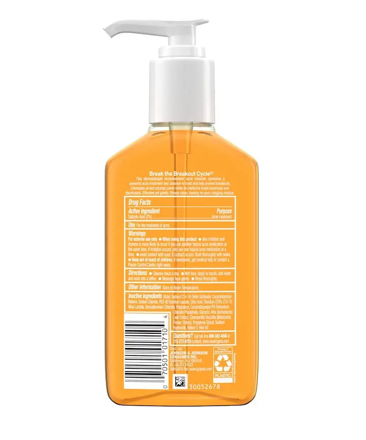 Neutrogena Nettoyant Visage Anti-Acné Purifiant Sans Huile – 177 ml