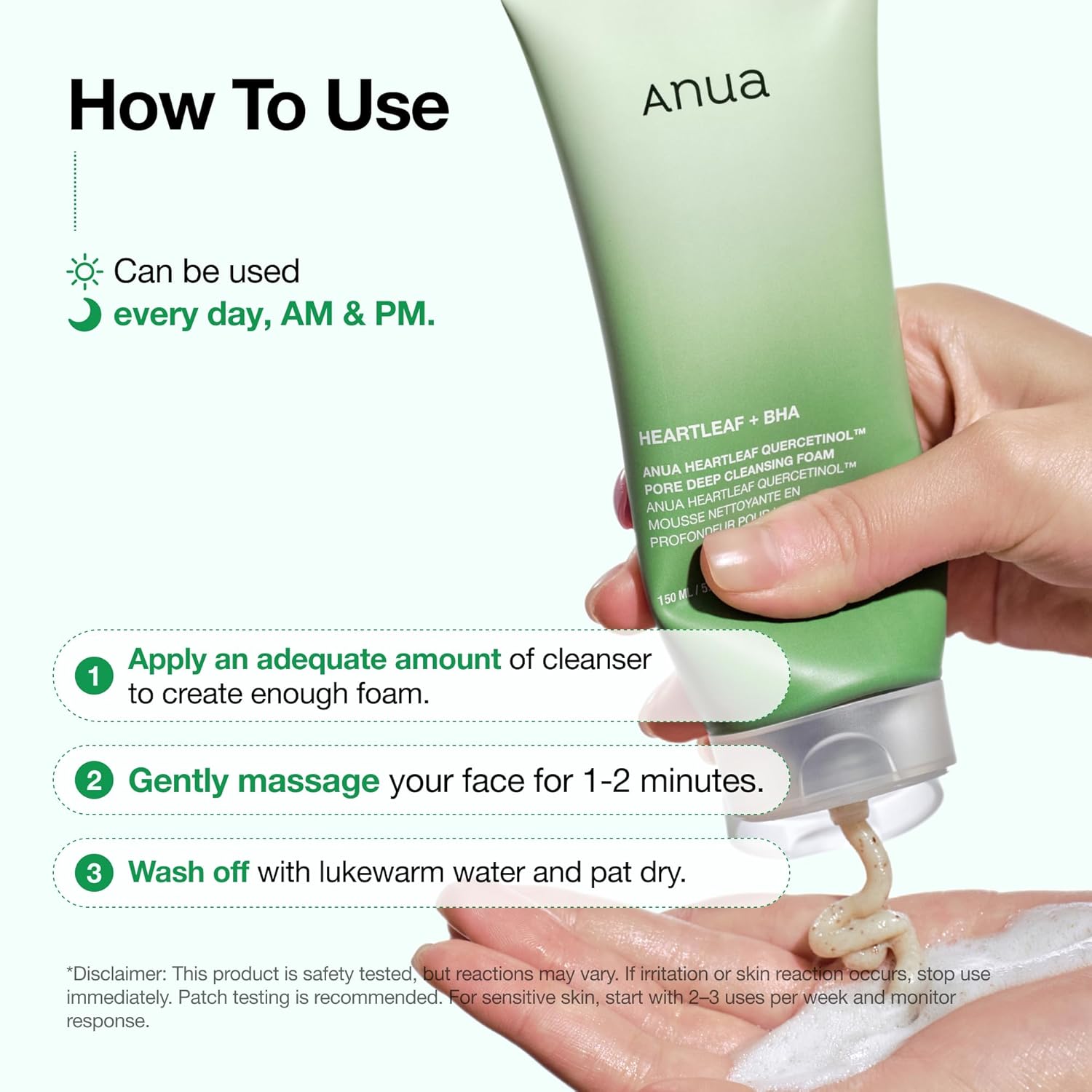 Anua Heartleaf Quercetinol Cleansing Foam