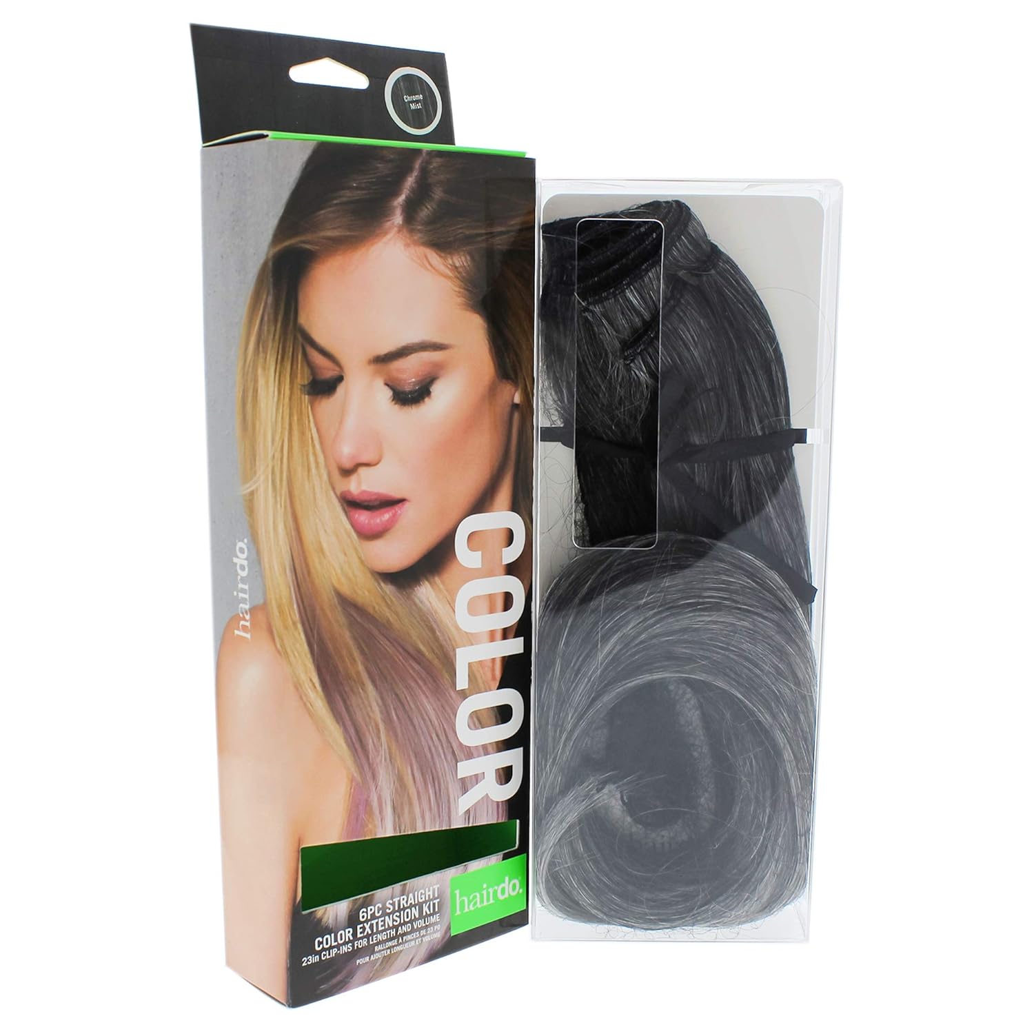 HAIRDO Berry Sorbet Straight Color Extensions – 6pcs, 23 Inches