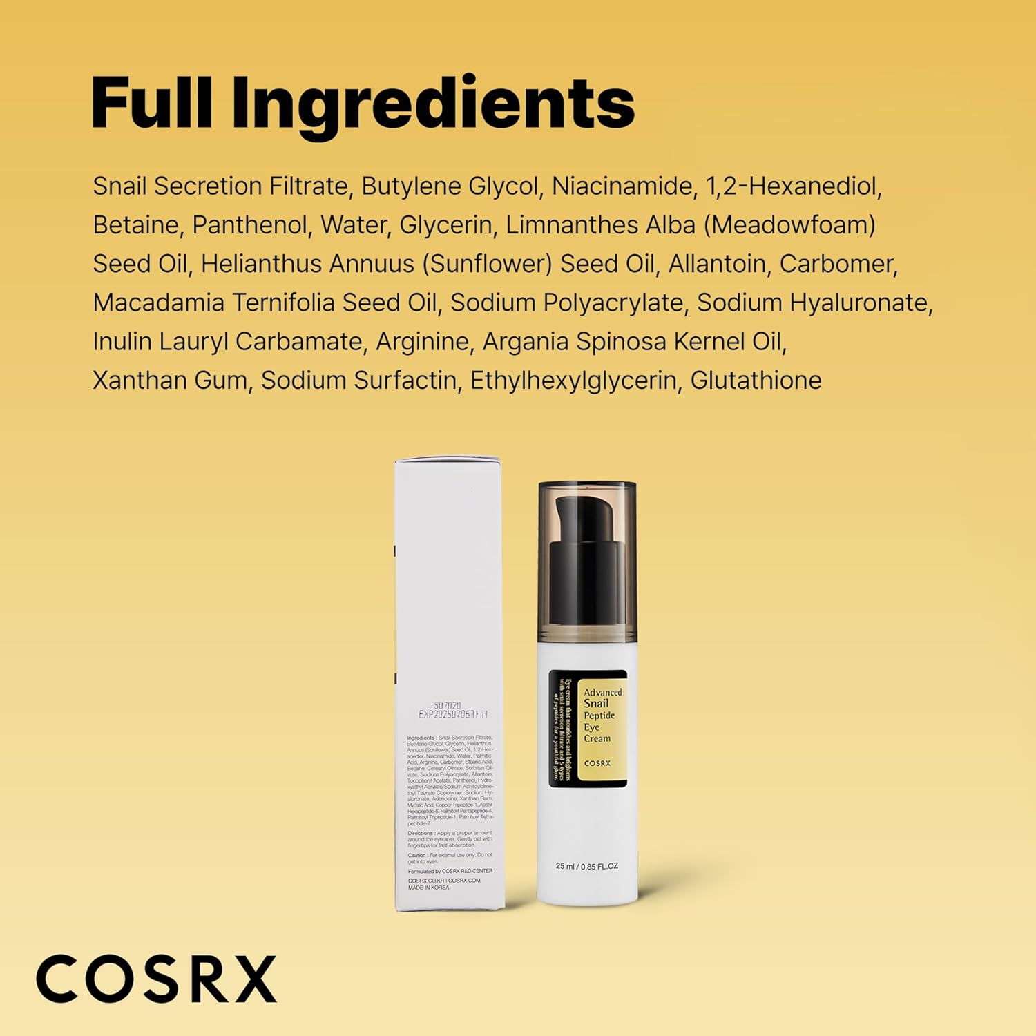 COSRX Advanced Snail Peptide Eye Cream - 25ml