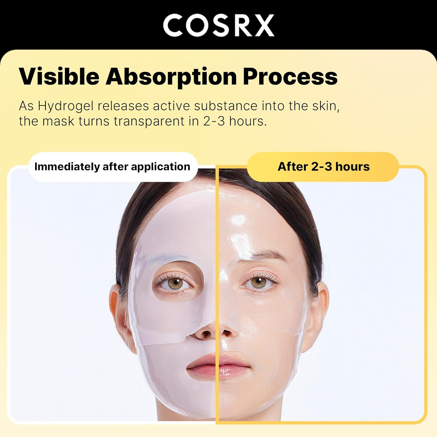 Masque Visage Hydrogel Brillance Verre à la Mucine d'Escargot Avancée Cosrx