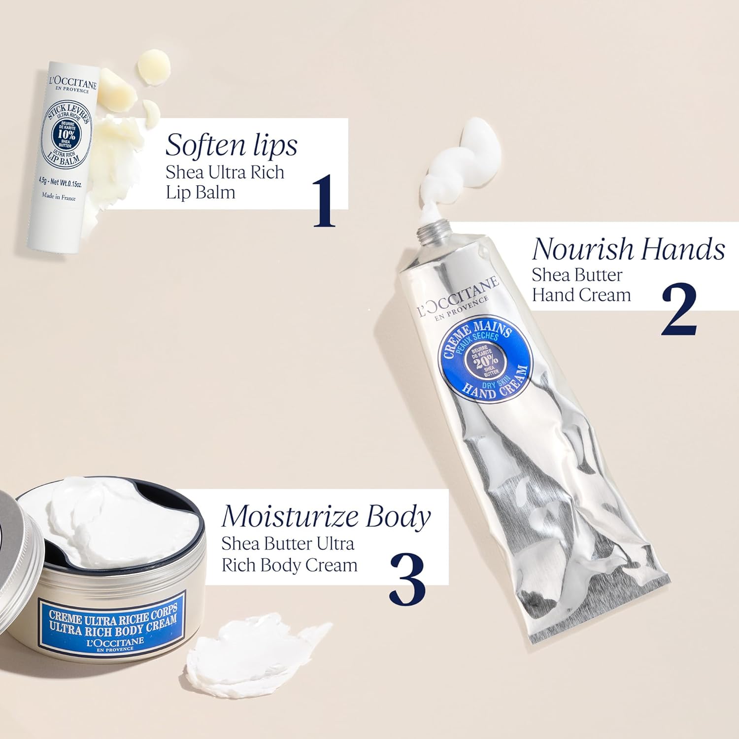 L'Occitane Baume Lèvres Ultra Riche au Beurre de Karité Bio 10% - 4,5g