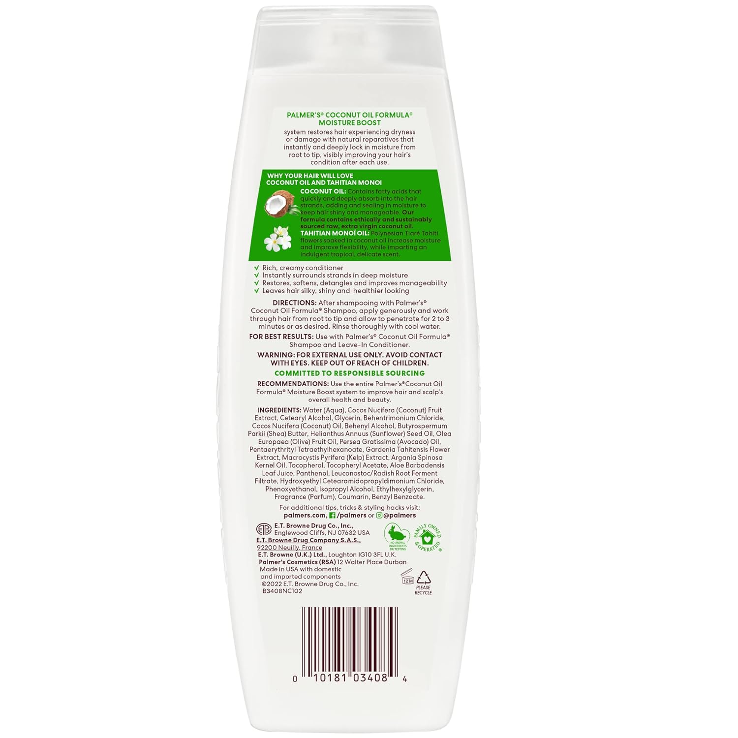 Palmer's Coconut Oil Formula Moisture Boost Conditioner - 400ml