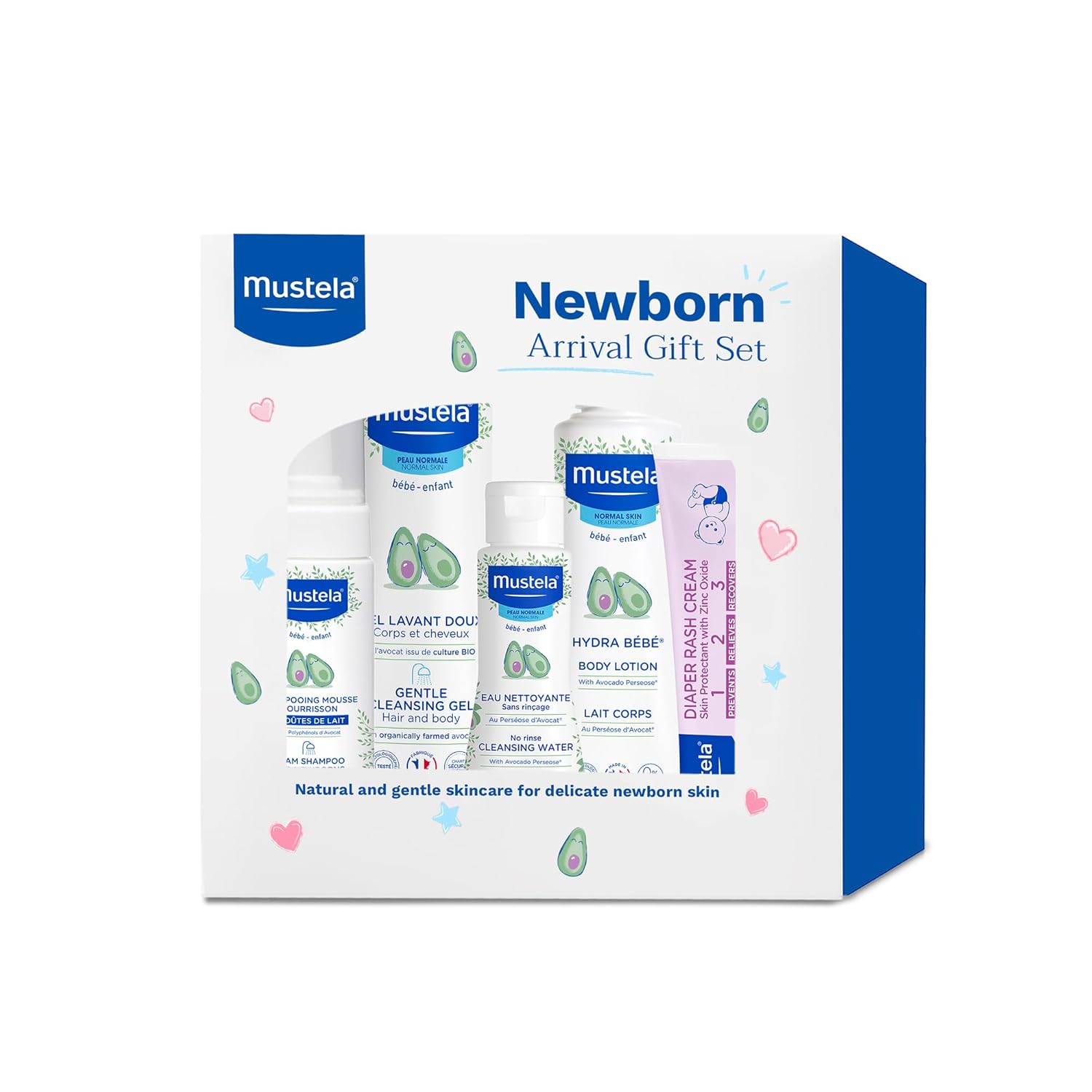 Mustela Newborn Arrival Gift Set – Gentle Skincare for Your Baby - 840ml