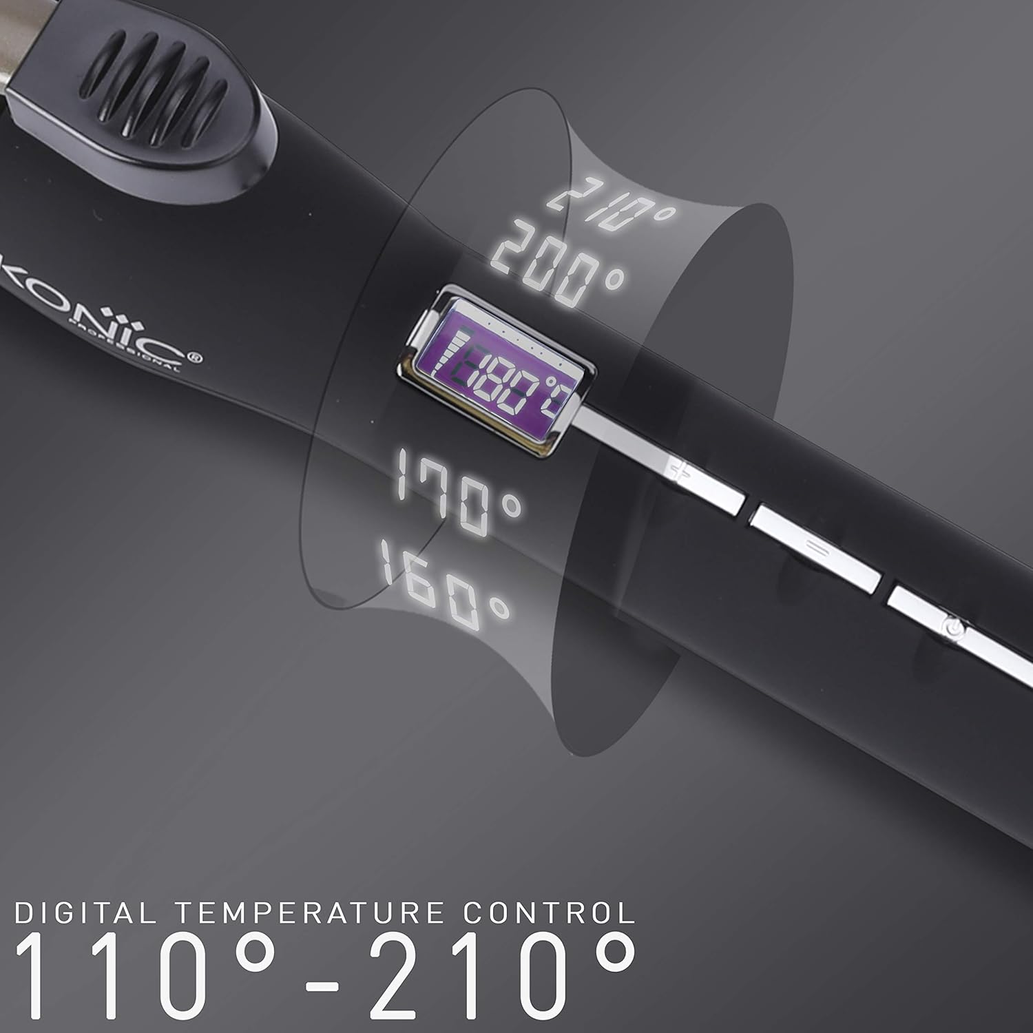 Fer à Boucler Professionnel Ikonic CT-25 Noir 2.0