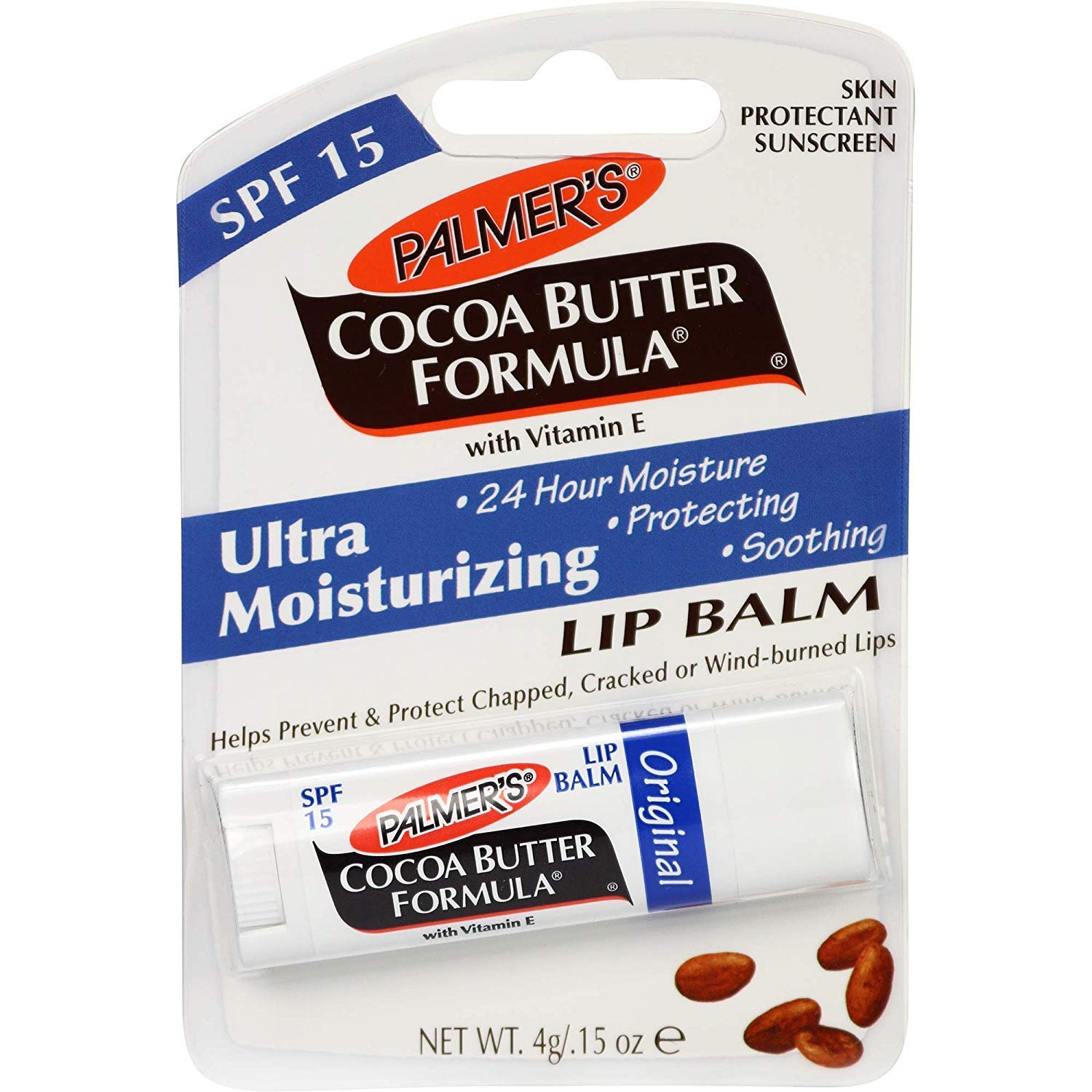 Palmer's Cocoa Butter Formula Lip Balm – Softens Smooths with Vitamin E - 4g