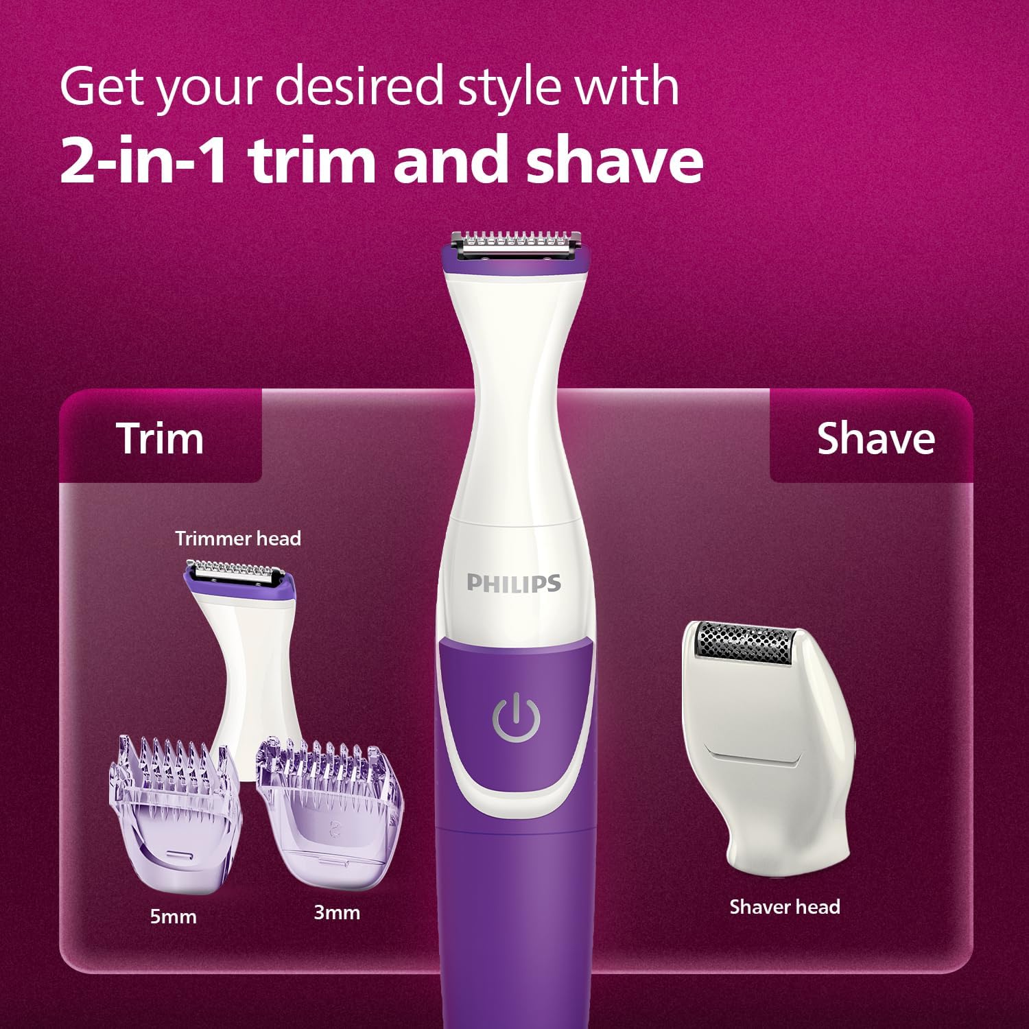 Tondeuse Philips BikiniGenie BRT383/15