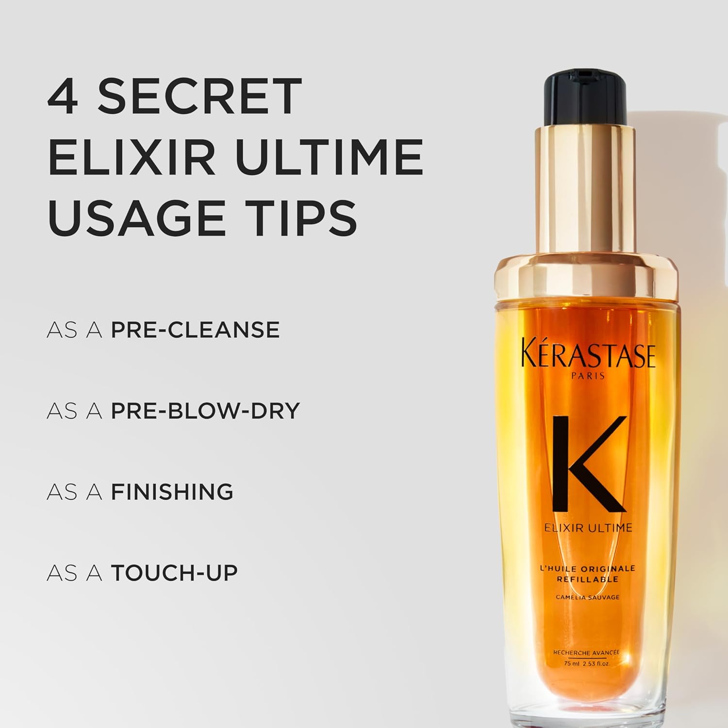 Kérastase Elixir Ultime Huile-en-sérum capillaire pour tous types de cheveux - 30ml